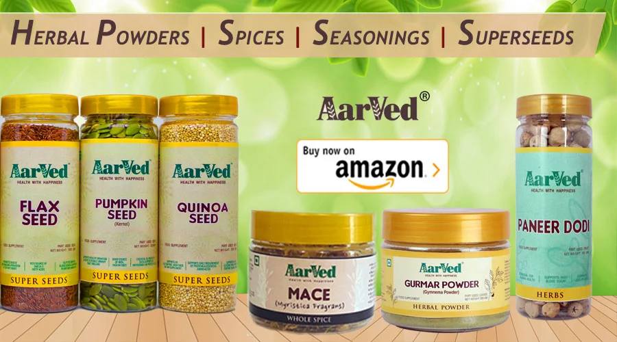 AarVed herbal powders, seeds and seasonings